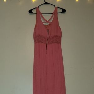 Coral Maxi dress